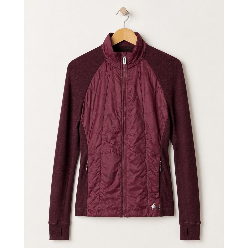 Smartwool Smartloft Jacket Women Medium Maroon Hybrid Merino Wool Gorpcore Ski